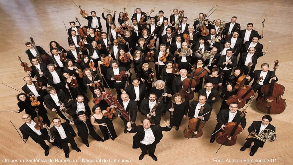 Orquestra Simfònica de Barcelona i Nacional de Catalunya Font: Auditori Barcelona 2011
