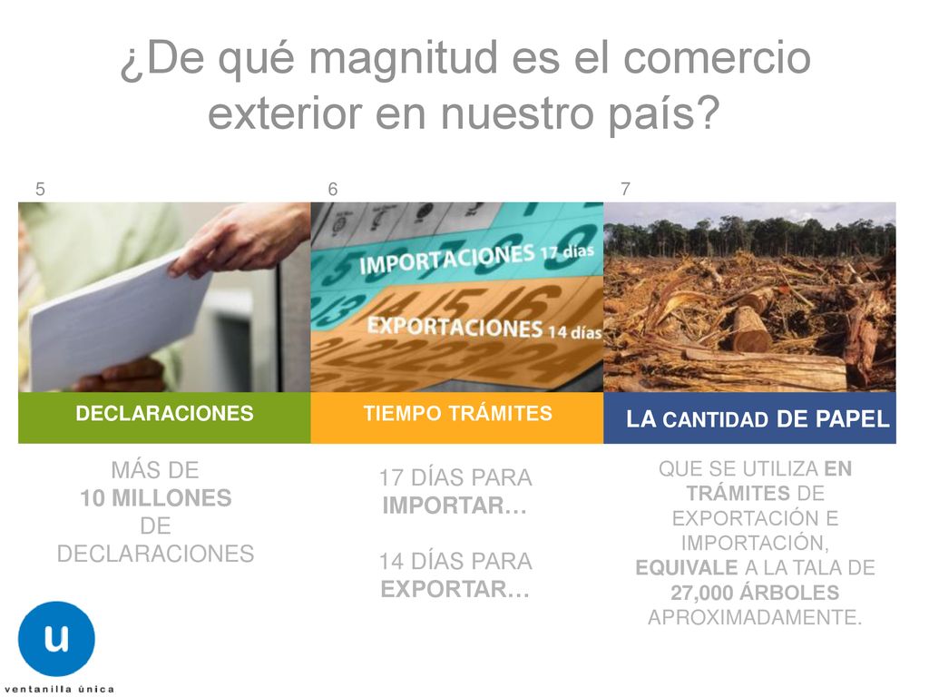 ¿De qué magnitud es el comercio exterior en nuestro país