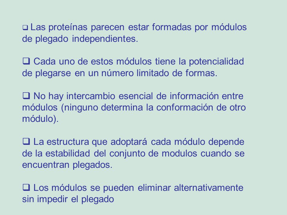 Los módulos se pueden eliminar alternativamente sin impedir el plegado