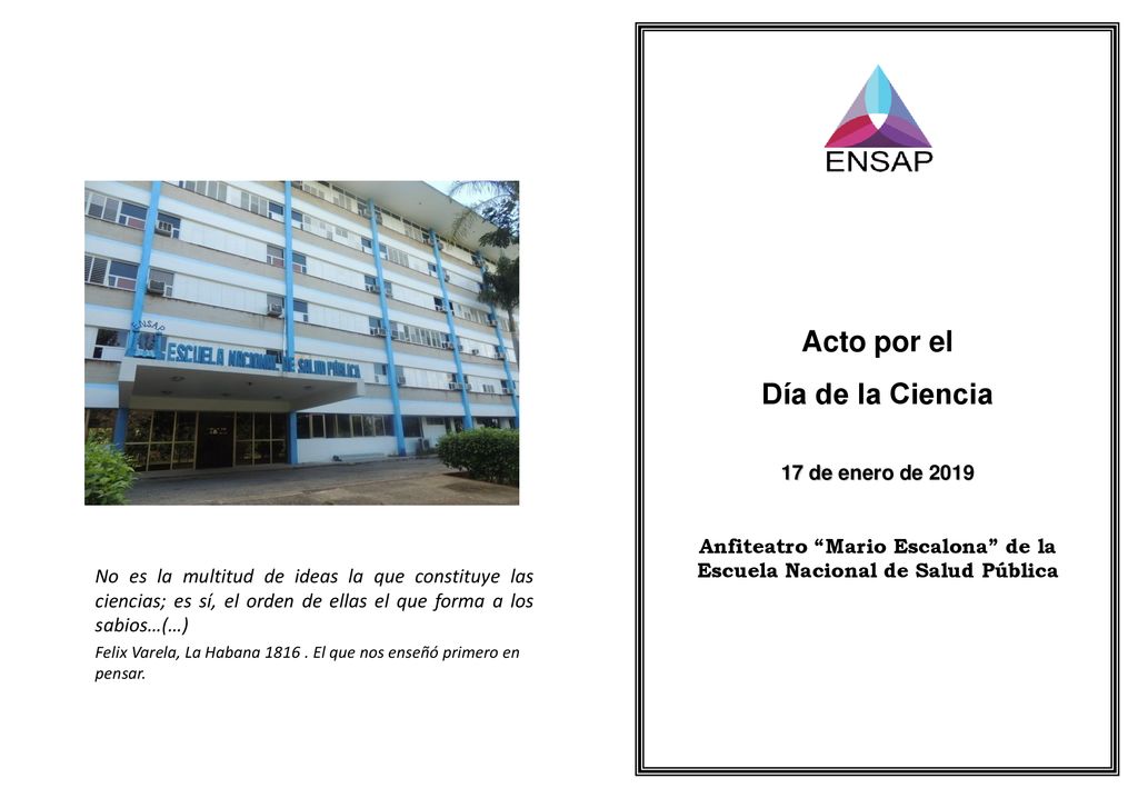 Anfiteatro Mario Escalona de la Escuela Nacional de Salud Pública