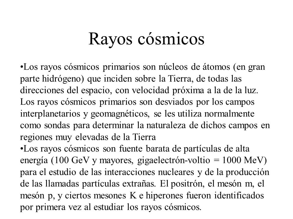 Rayos cósmicos