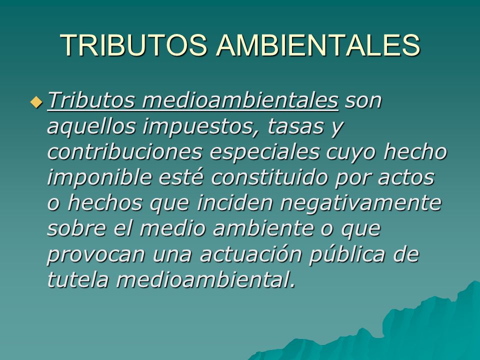 TRIBUTOS AMBIENTALES