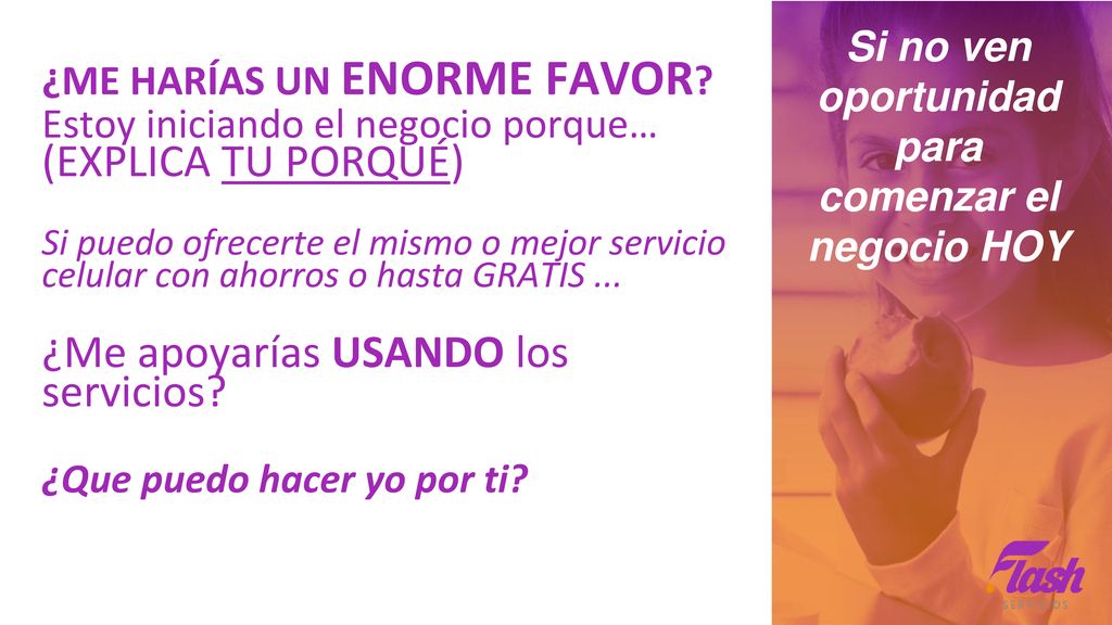 Si no ven oportunidad para comenzar el negocio HOY