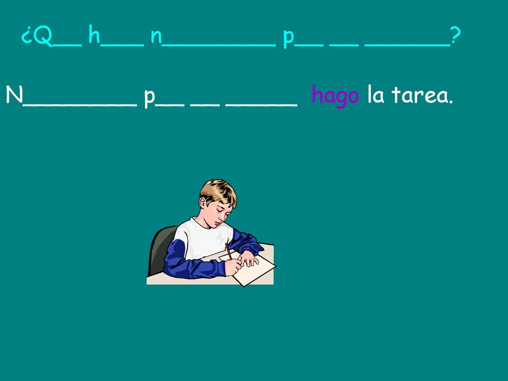 ¿Q__ h___ n________ p__ __ ______