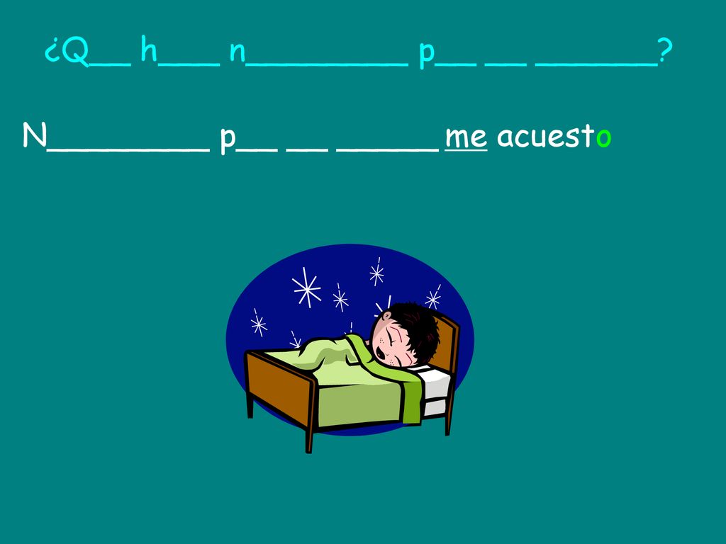 ¿Q__ h___ n________ p__ __ ______