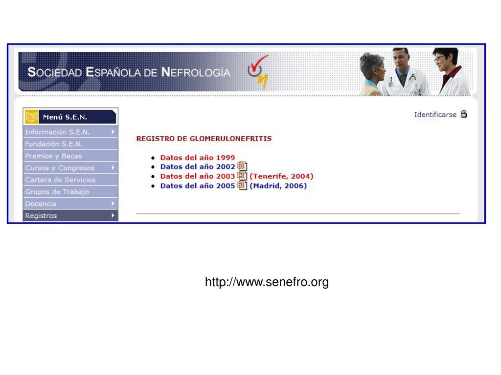 Finally, we invite you to visit the web page of Spanish society of nephrology to consult the results of our renal biopsy registry.