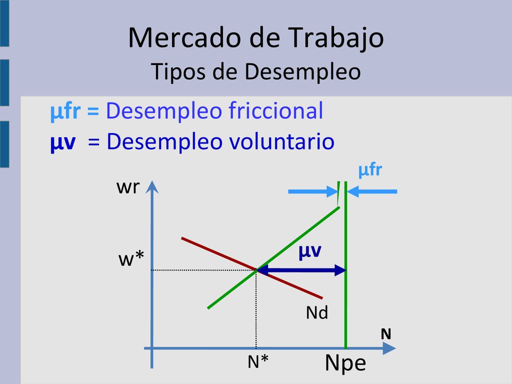 Mercado de Trabajo Tipos de Desempleo