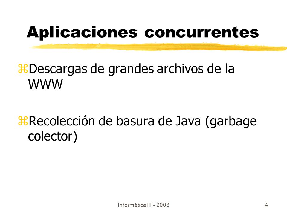 Aplicaciones concurrentes