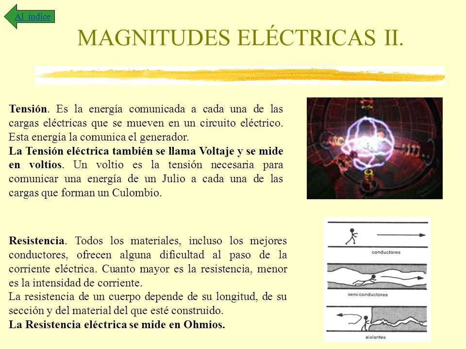 MAGNITUDES ELÉCTRICAS II.