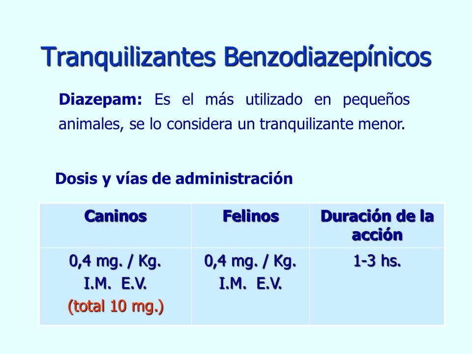 Tranquilizantes Benzodiazepínicos