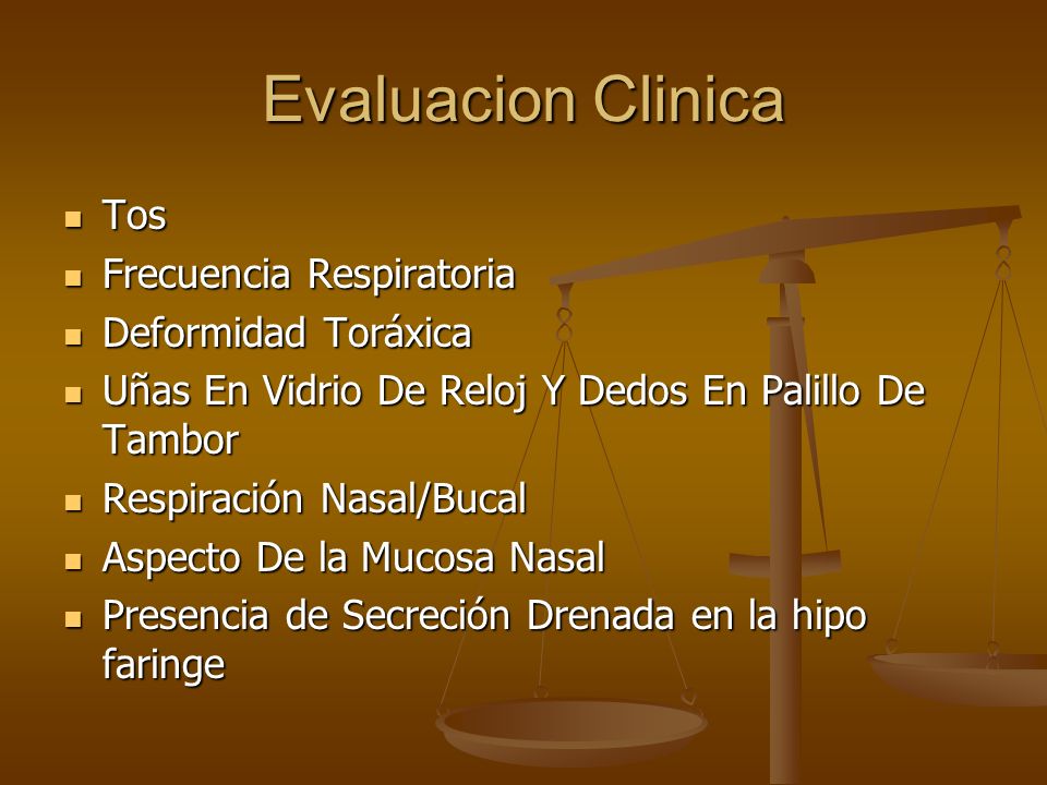 Evaluacion Clinica Tos Frecuencia Respiratoria Deformidad Toráxica