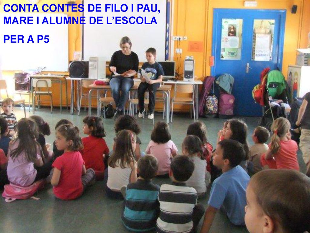 CONTA CONTES DE FILO I PAU, MARE I ALUMNE DE L’ESCOLA