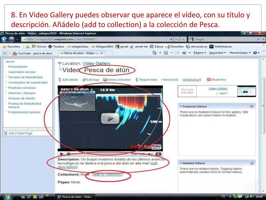 8. En Video Gallery puedes observar que aparece el vídeo, con su título y descripción.