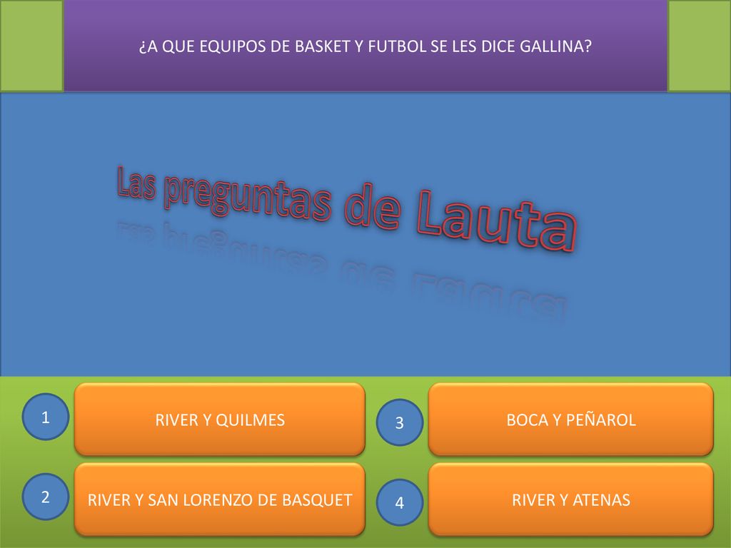 ¿A QUE EQUIPOS DE BASKET Y FUTBOL SE LES DICE GALLINA