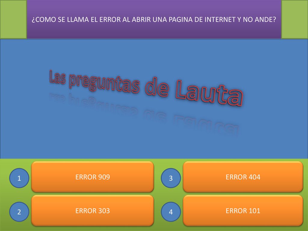 ¿COMO SE LLAMA EL ERROR AL ABRIR UNA PAGINA DE INTERNET Y NO ANDE
