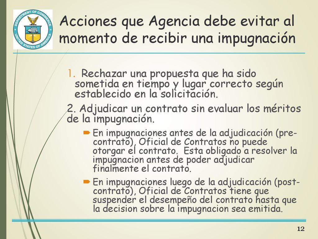 Acciones que Agencia debe evitar al momento de recibir una impugnación