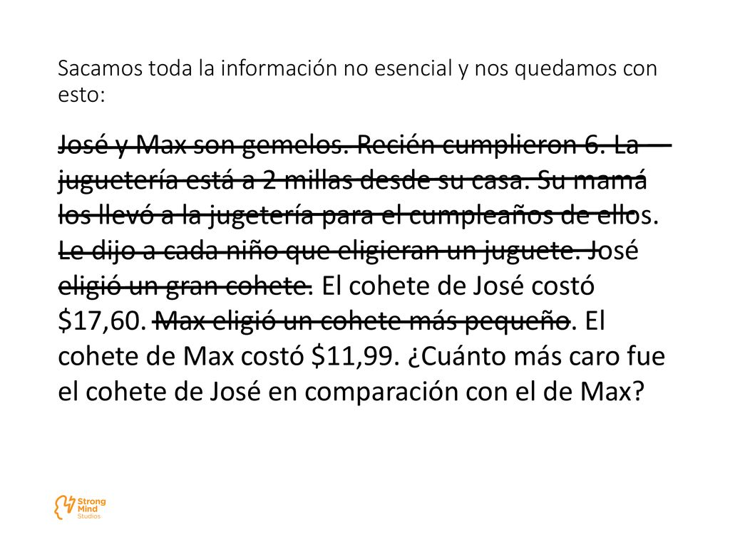 Sacamos toda la información no esencial y nos quedamos con esto:
