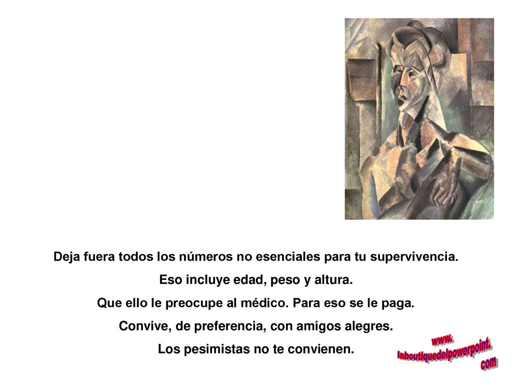 Deja fuera todos los números no esenciales para tu supervivencia.