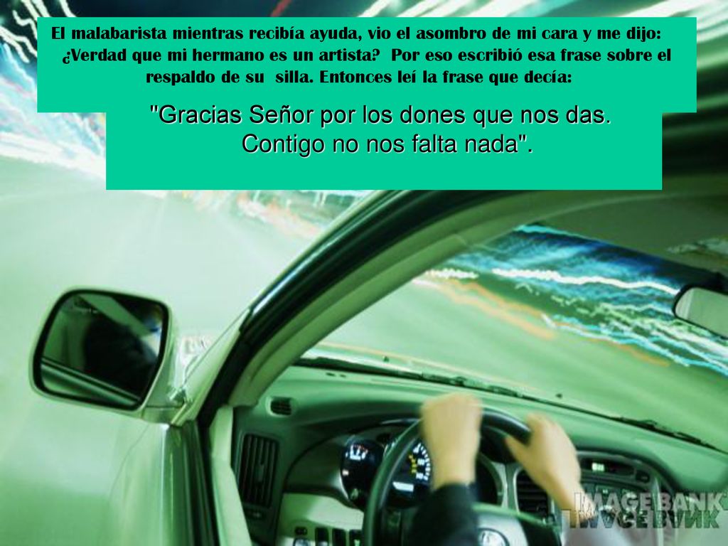 Gracias Señor por los dones que nos das. Contigo no nos falta nada .