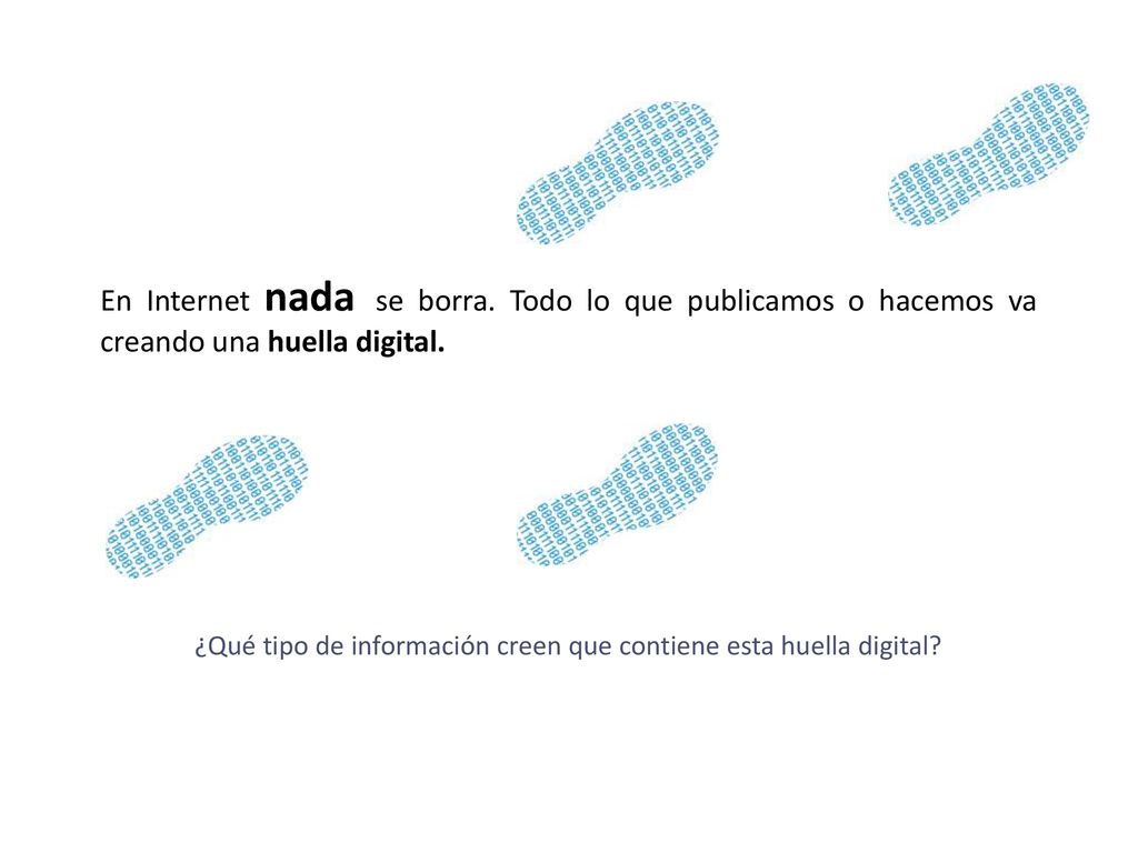 ¿Qué tipo de información creen que contiene esta huella digital