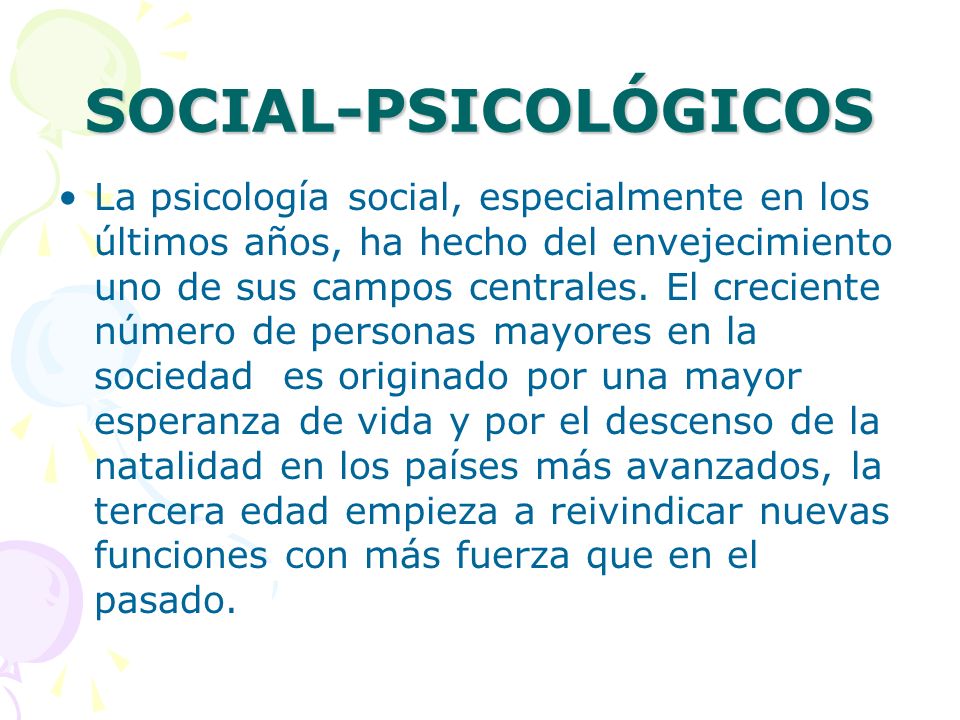 SOCIAL-PSICOLÓGICOS