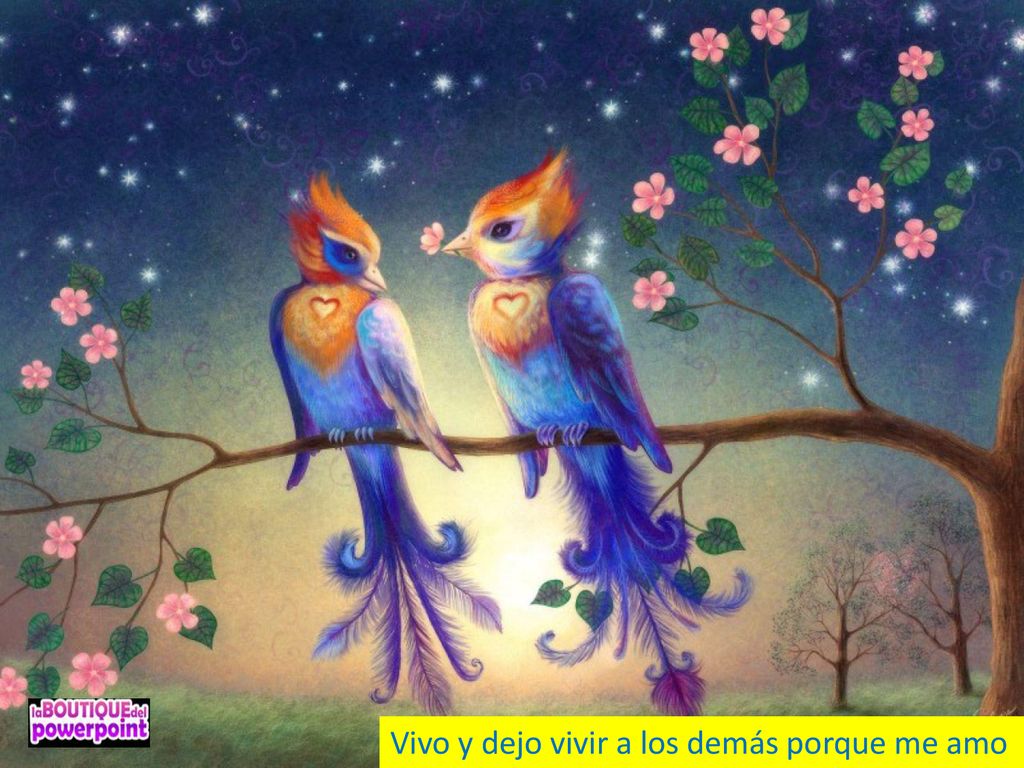 Vivo y dejo vivir a los demás porque me amo
