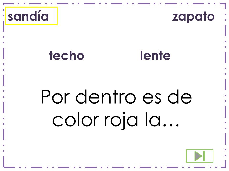 Por dentro es de color roja la…