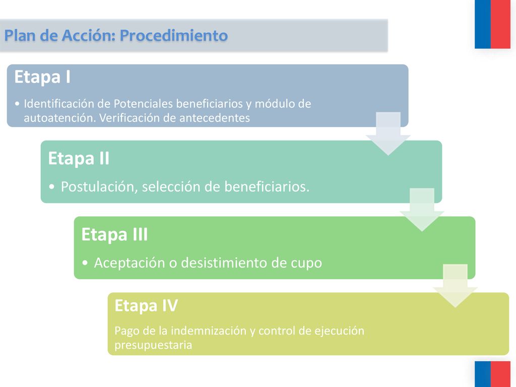 Etapa I Etapa II Etapa III Etapa IV Plan de Acción: Procedimiento