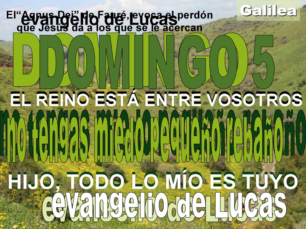 EL REINO ESTÁ ENTRE VOSOTROS EL REINO ESTÁ ENTRE VOSOTROS