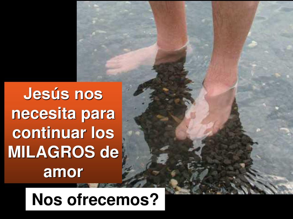 Jesús nos necesita para continuar los MILAGROS de amor
