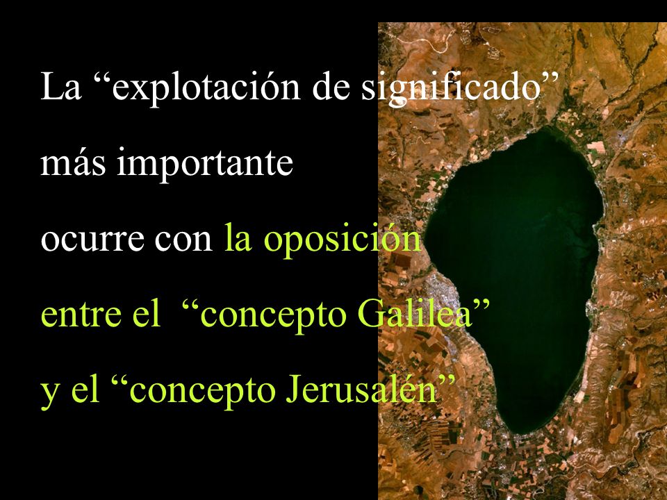 La explotación de significado más importante ocurre con la oposición