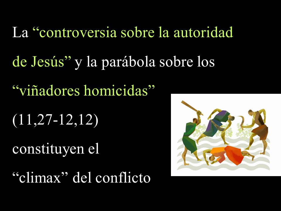 La controversia sobre la autoridad de Jesús y la parábola sobre los