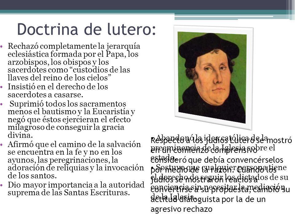 Doctrina de lutero: