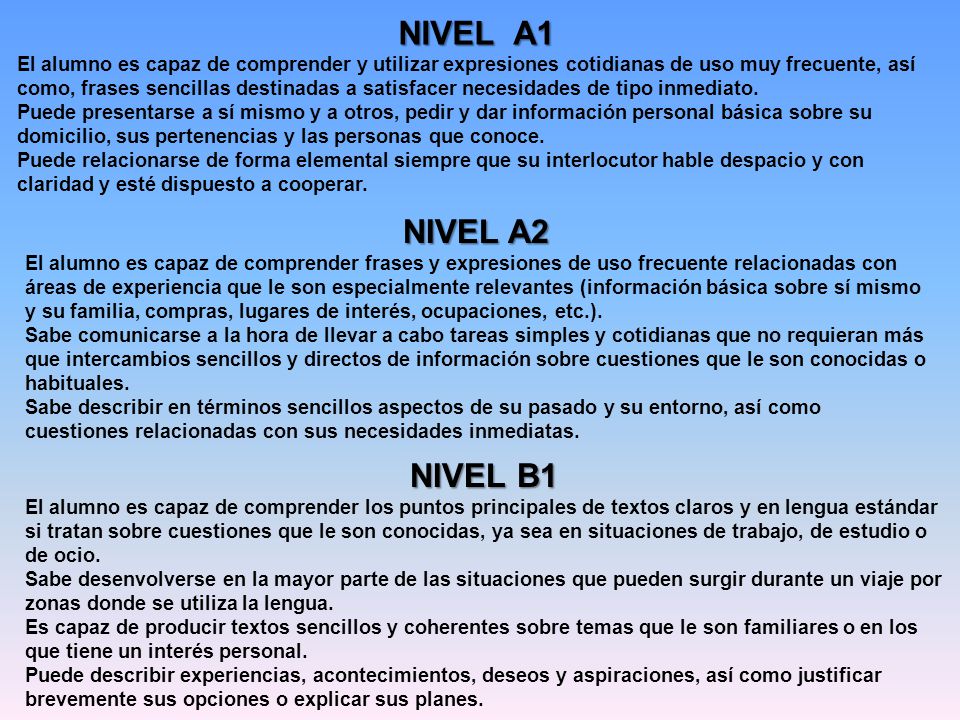 NIVEL A1