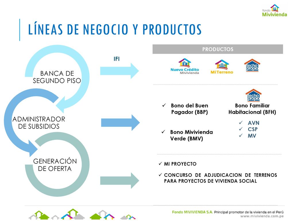 Líneas de negocio y productos