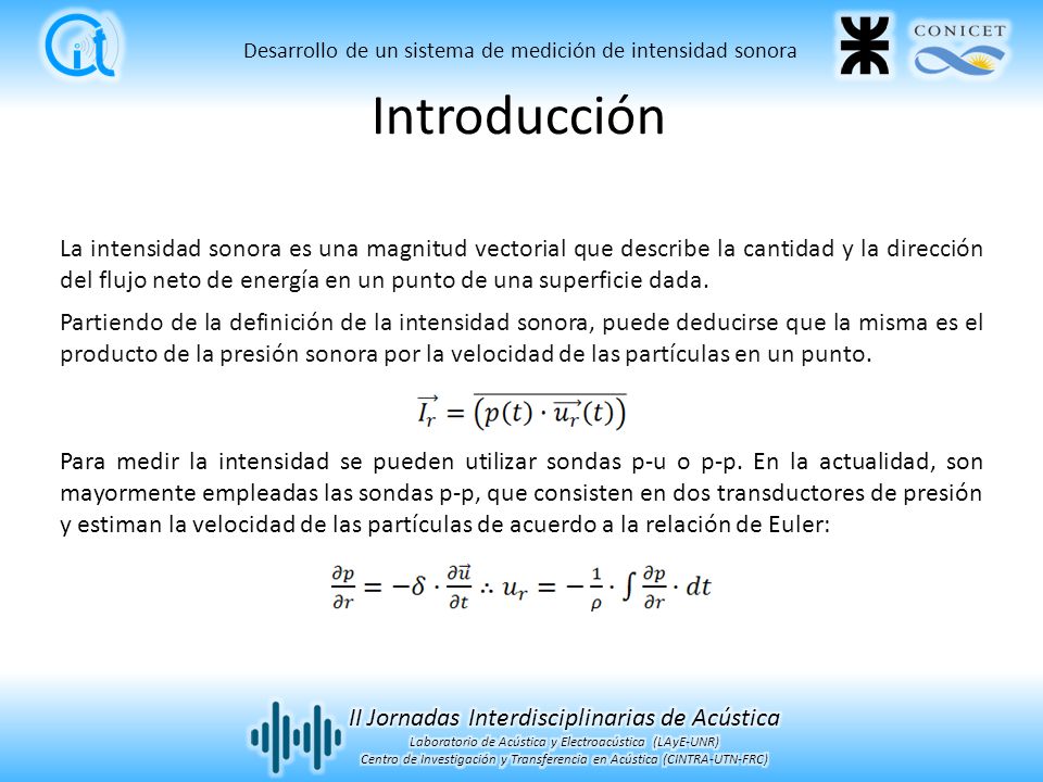 Desarrollo de un sistema de medición de intensidad sonora