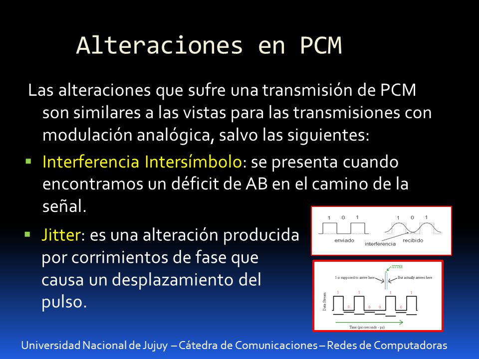 Alteraciones en PCM