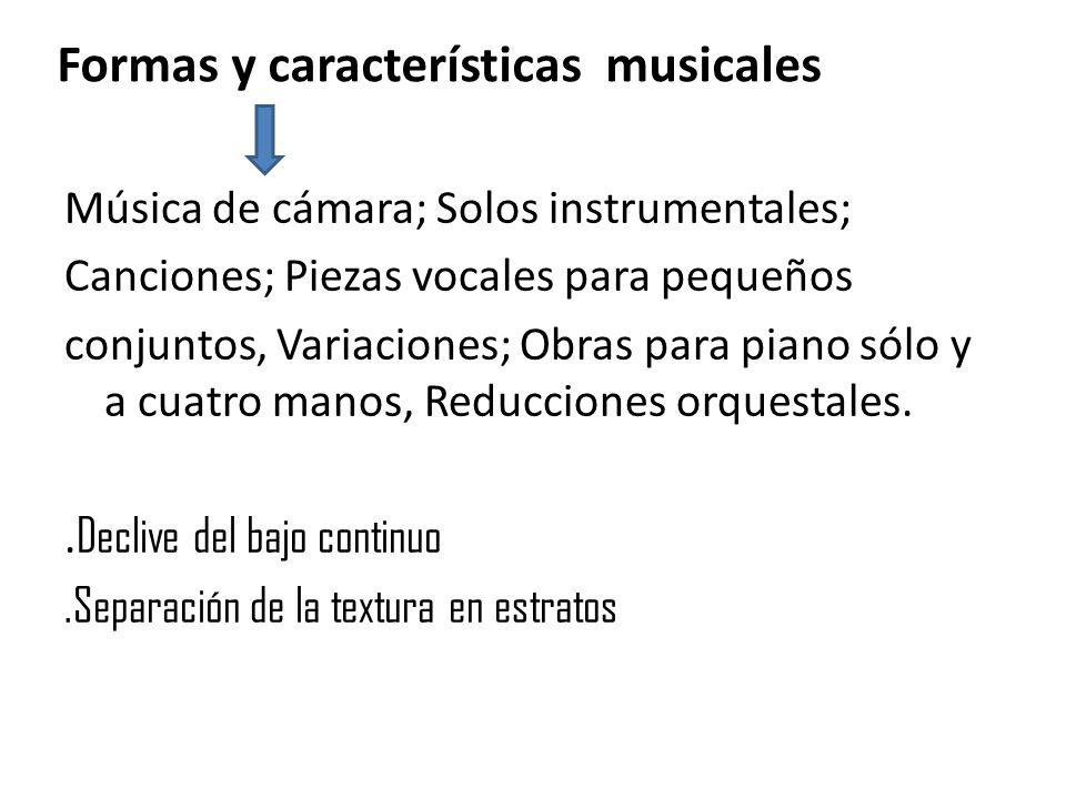 Formas y características musicales