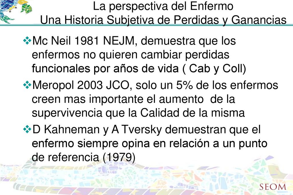 La perspectiva del Enfermo Una Historia Subjetiva de Perdidas y Ganancias