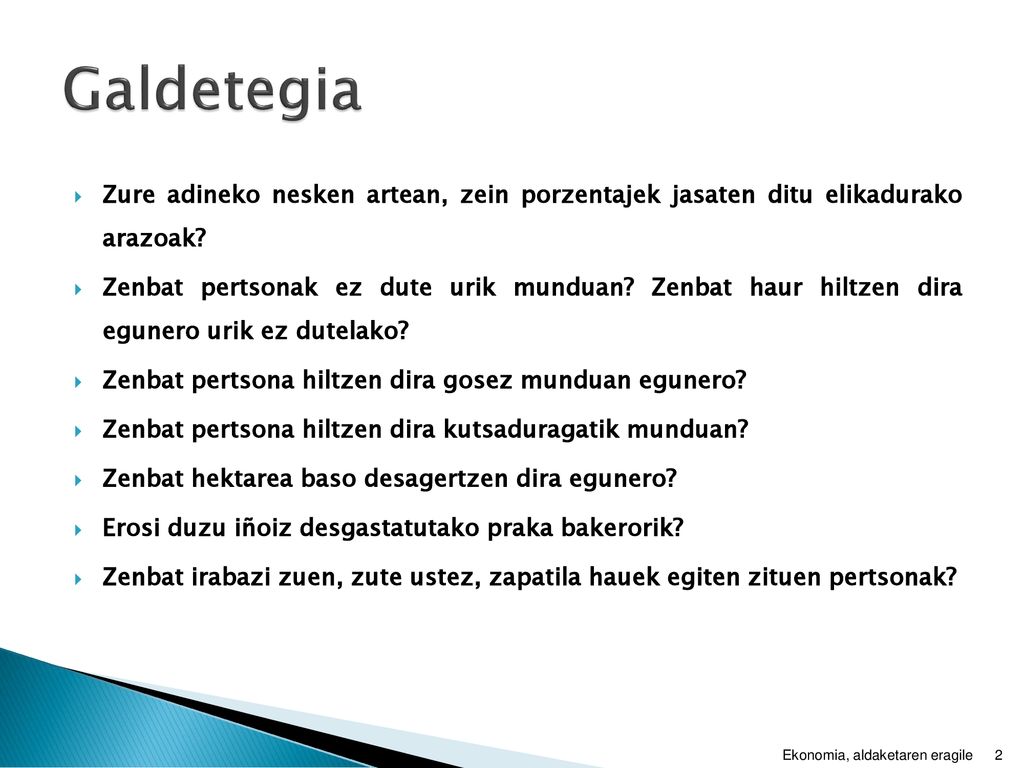 Galdetegia Zure adineko nesken artean, zein porzentajek jasaten ditu elikadurako arazoak