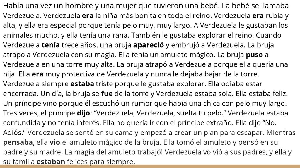 Había una vez un hombre y una mujer que tuvieron una bebé
