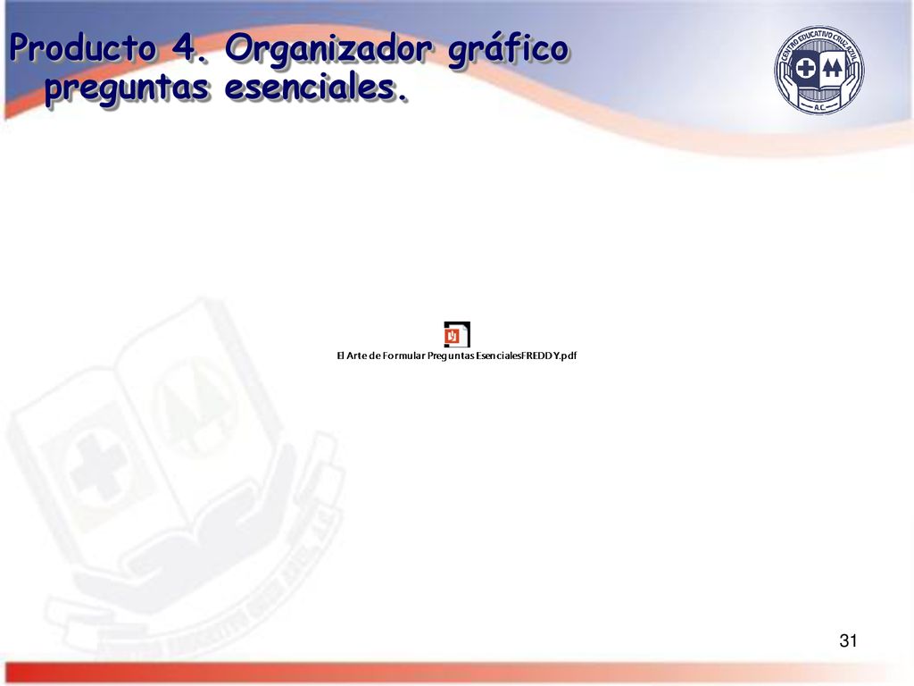 Producto 4. Organizador gráfico preguntas esenciales.