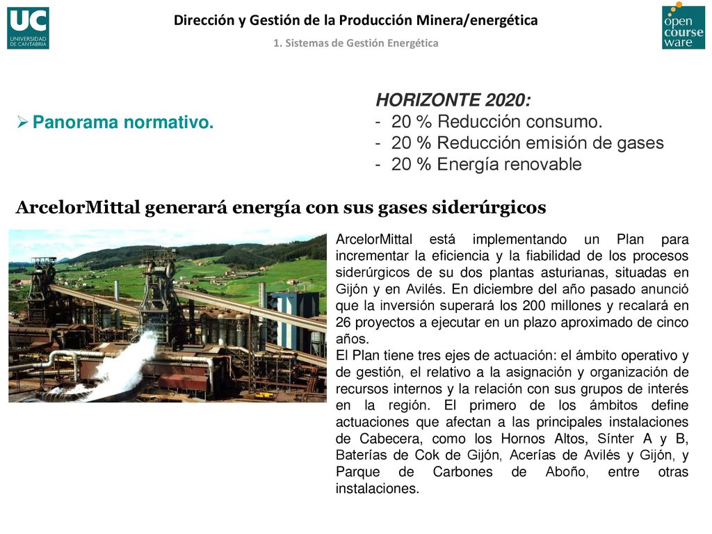 20 % Reducción emisión de gases 20 % Energía renovable