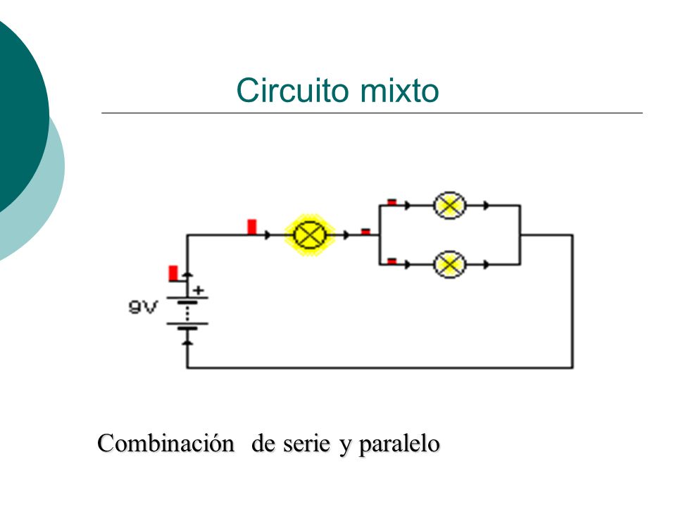 Circuito mixto Combinación de serie y paralelo