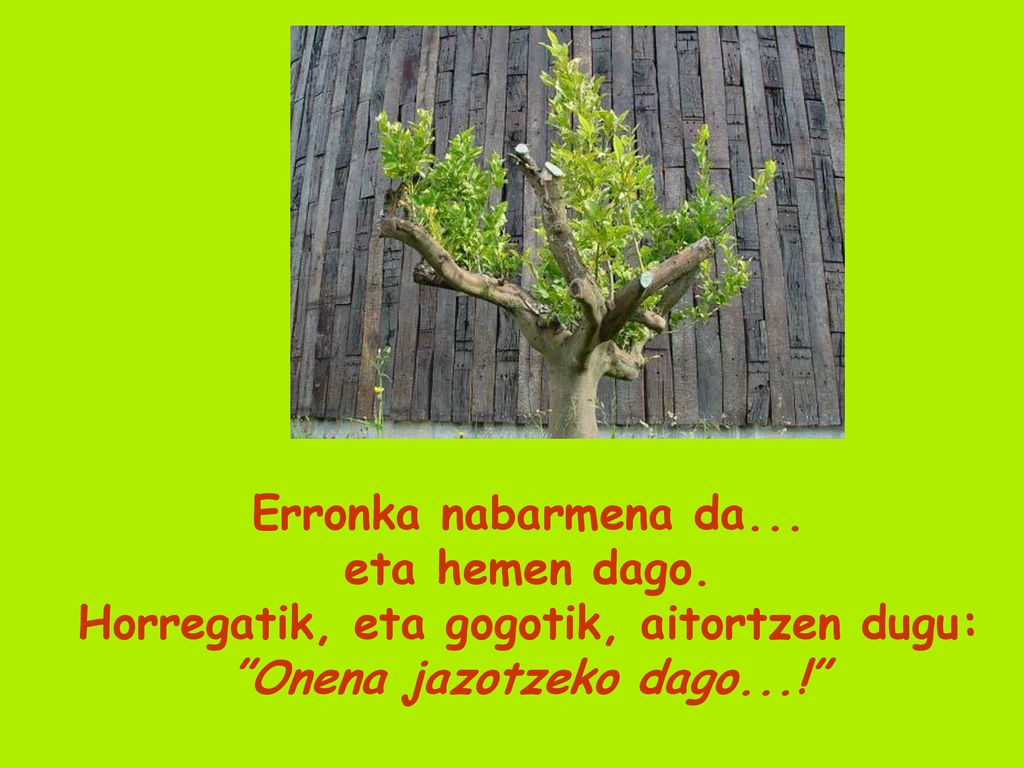 Horregatik, eta gogotik, aitortzen dugu: Onena jazotzeko dago...!