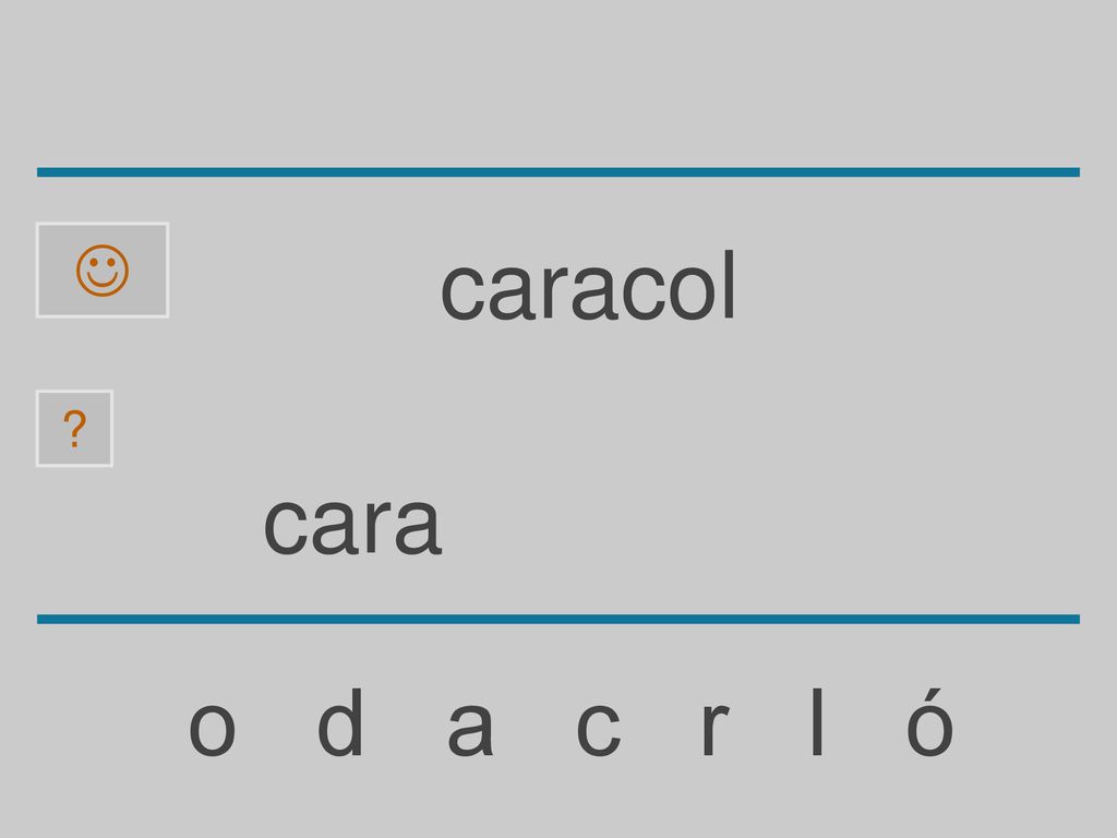  caracol cara o d a c r l ó