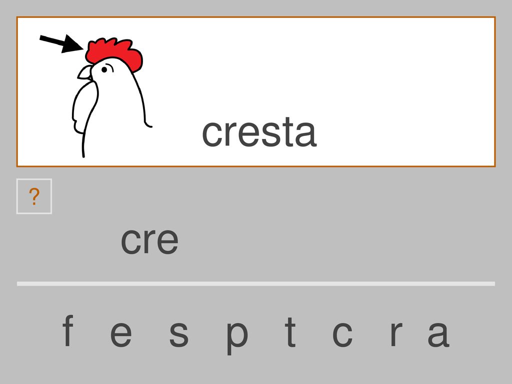 cresta cre f e s p t c r a