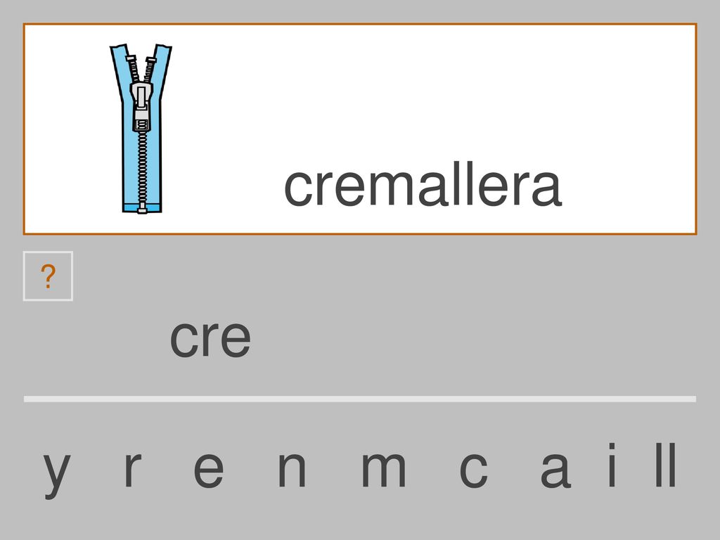 cremallera cre y r e n m c a i ll