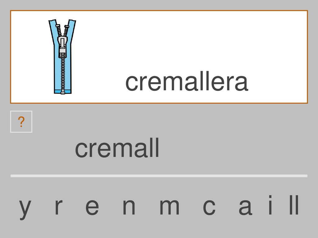 cremallera cremall y r e n m c a i ll