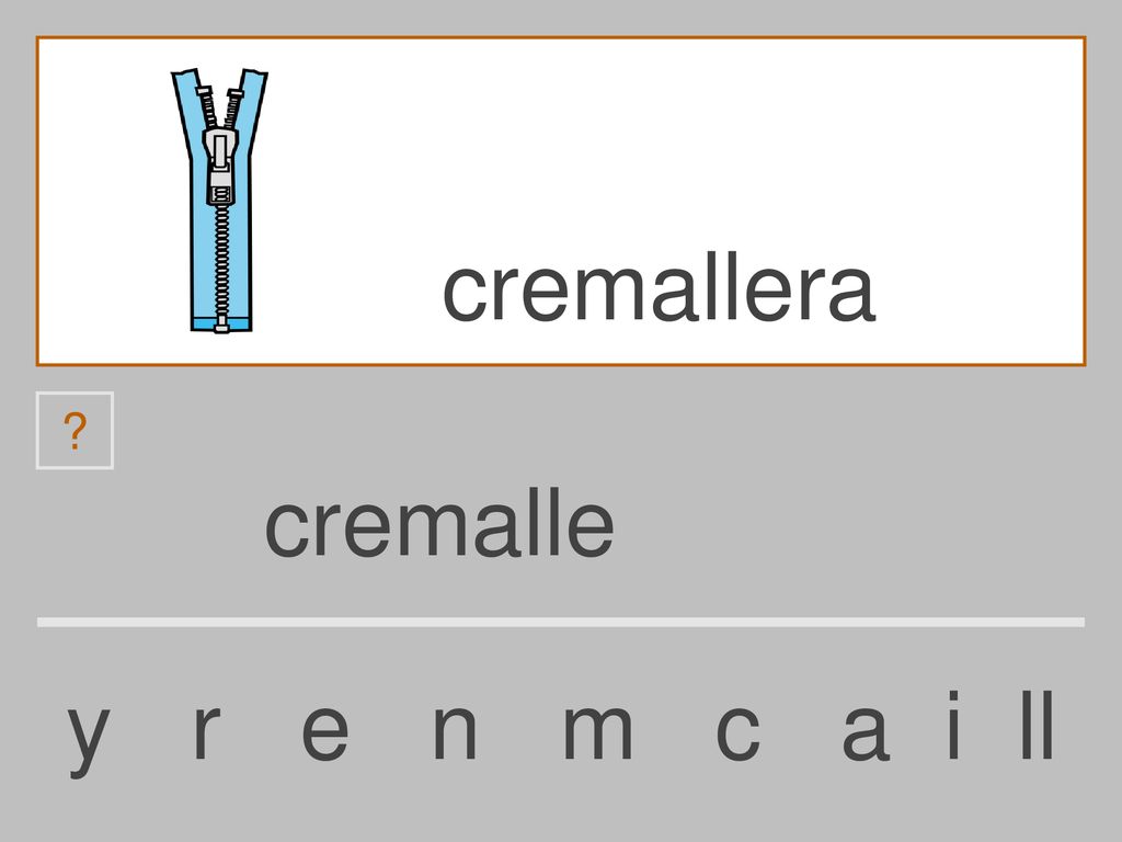 cremallera cremalle y r e n m c a i ll